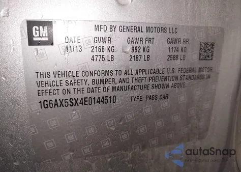 2014 Cadillac Cts Luxury Awd from USA, damaged, VIN 1G6AX5SX4E0144510